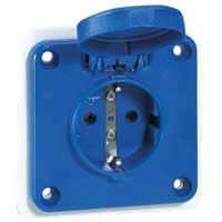 Prise à encastrer P17 - IP 44 - 20/25 V - 32 A - 2P | 055265